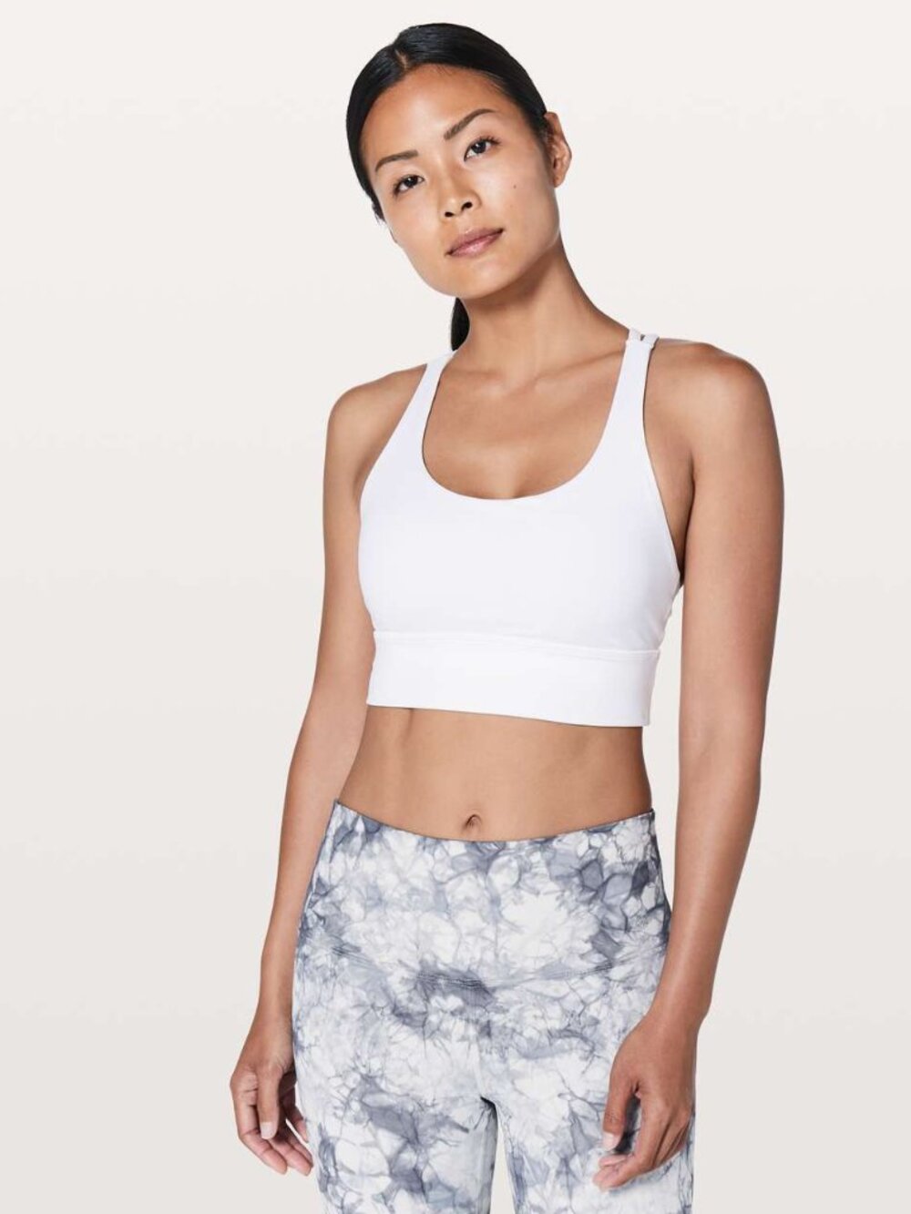 Lululemon Energy Bra Long Line Size 6 W2AV0S White
